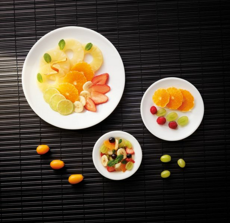 Assiette plate rond blanc verre Ø 15,5 cm Restaurant Blanc Arcoroc