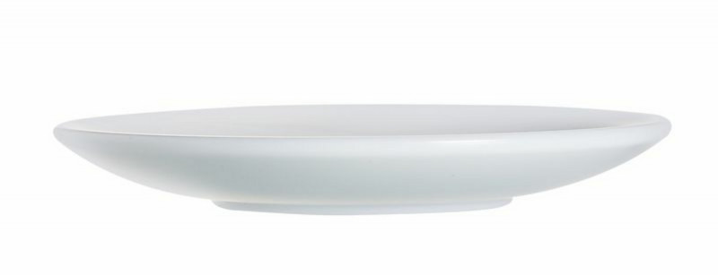 Sous-tasse à expresso rond blanc verre Ø 11,2 cm Restaurant Blanc Arcoroc