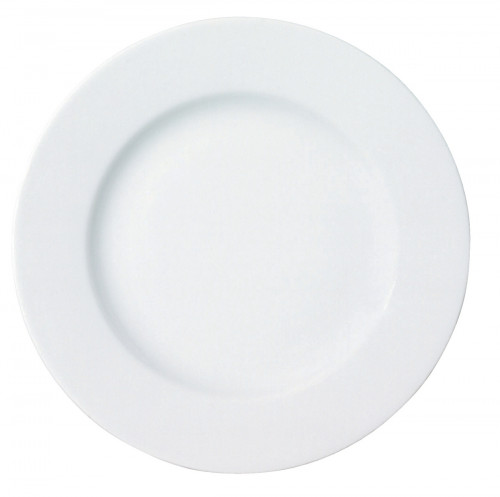 Assiette plate rond blanc porcelaine Ø 26 cm Roma