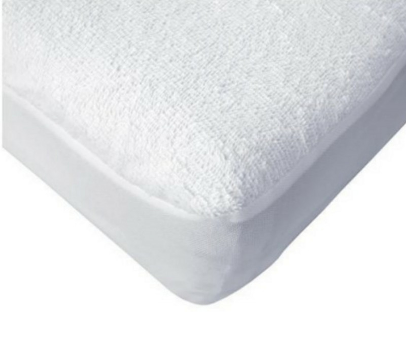 Protège matelas éponge PVC blanc 200x90 cm 225 g/m² coton Toucan - ECOTEL  ANNECY