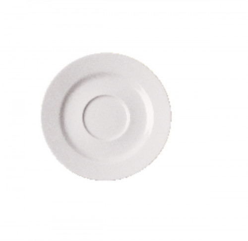 Sous-tasse à thé/déjeuner rond ivoire porcelaine vitrifiée Banquet Rak