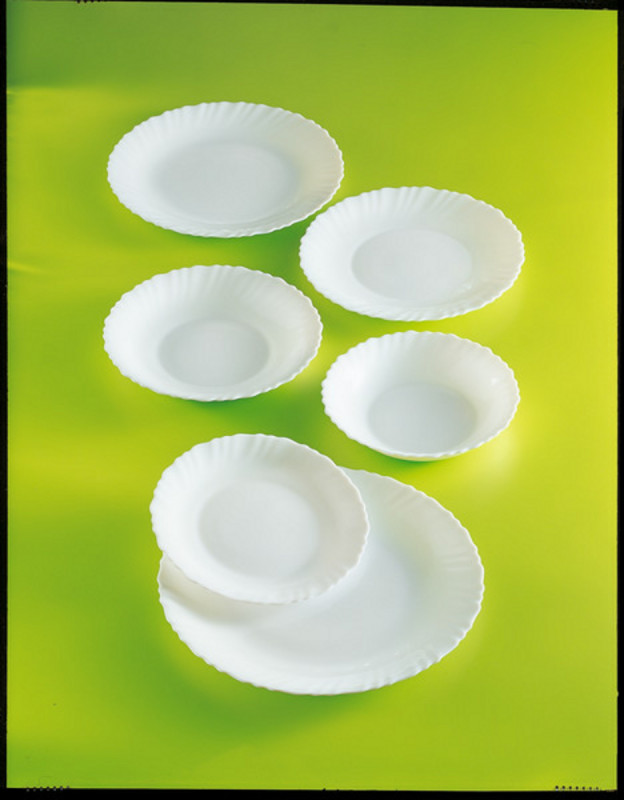 Assiette creuse rond blanc verre Ø 21 cm Feston Arcoroc