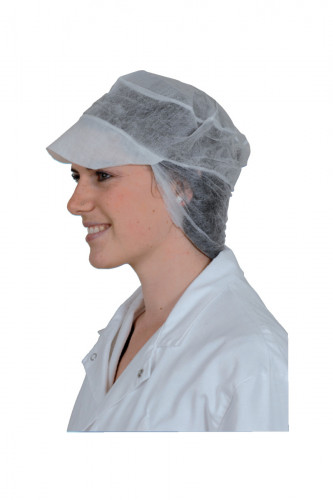 Casquette résille blanc (100 pièces)