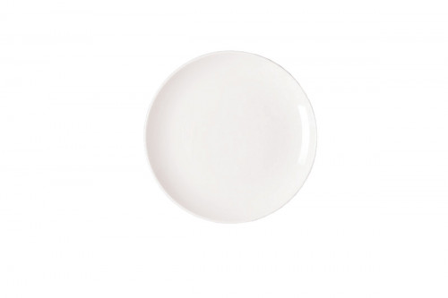 Assiette coupe plate rond ivoire porcelaine vitrifiée Ø 15 cm Nano Rak