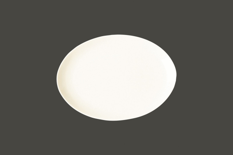 Plat ovale ivoire porcelaine 25,7x19 cm Nano Rak