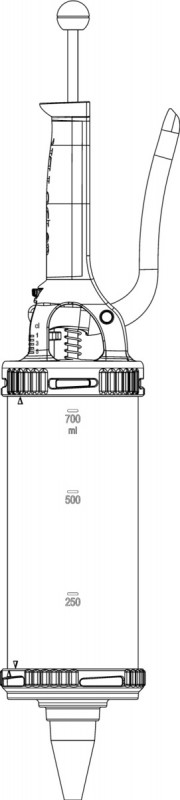Recharge pour piston plastique 19,6x8,54 cm Le Tube De Buyer