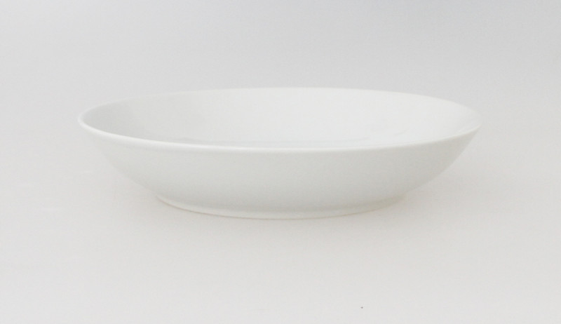 Assiette creuse rond blanc porcelaine Ø 20 cm Bazik
