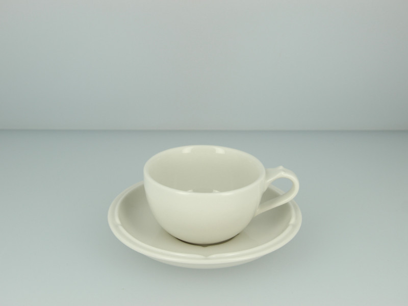 Sous-tasse à déjeuner rond ivoire porcelaine Ø 16 cm Anna Rak