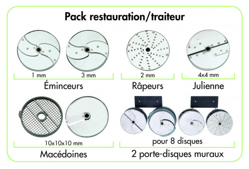 Disque Ø 190 mm Robot Coupe (6 pièces)