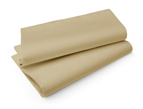 Nappe beige non tissé 127x127 cm Evolin Duni (50 pièces)