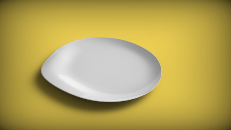 Assiette plate rond blanc porcelaine Ø 29 cm Moving Astera