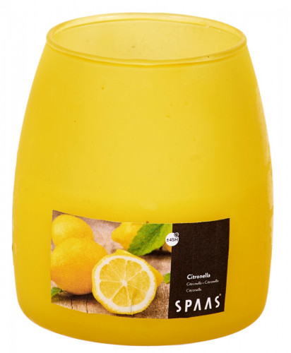 Photophore conique jaune Ø 8,2 cm 9 cm Soft Glow Spaas