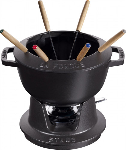 Service à fondue fonte d'acier Ø 20 cm 26,5x20,7x11,6 cm 2,35 L Staub