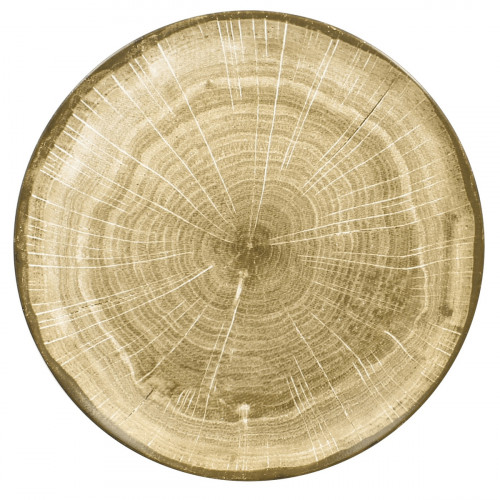 Assiette coupe plate rond moss porcelaine vitrifiée Ø 15 cm Woodart Rak