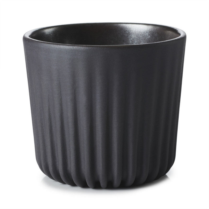 Gobelet rond noir porcelaine 8 cl Ø 6 cm Pekoe Revol