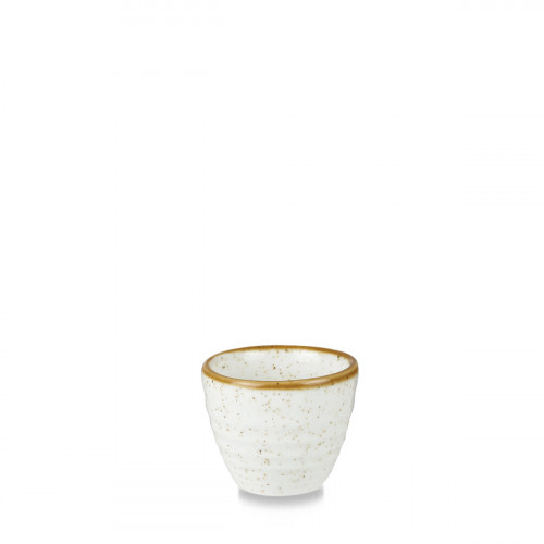 Pot à sauce rond barley white porcelaine vitrifiée Ø 5 cm Stonecast Churchill