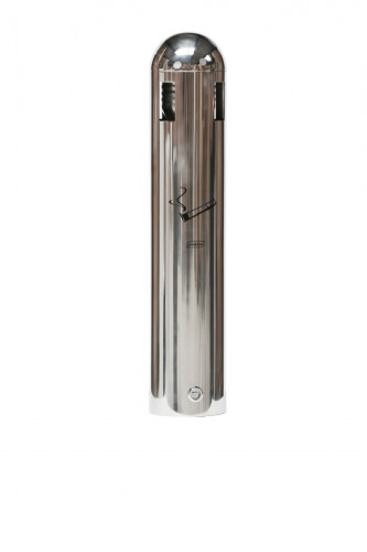 Cendrier mural inox 18/0 Ø 10,2 cm 50 cm Probbax