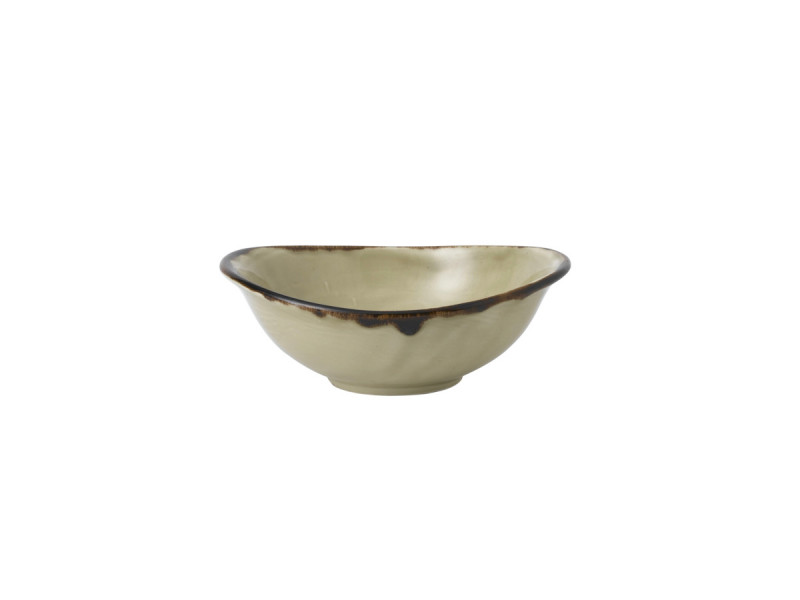 Bol à salade ovale beige porcelaine 19,9 cm Harvest Dudson