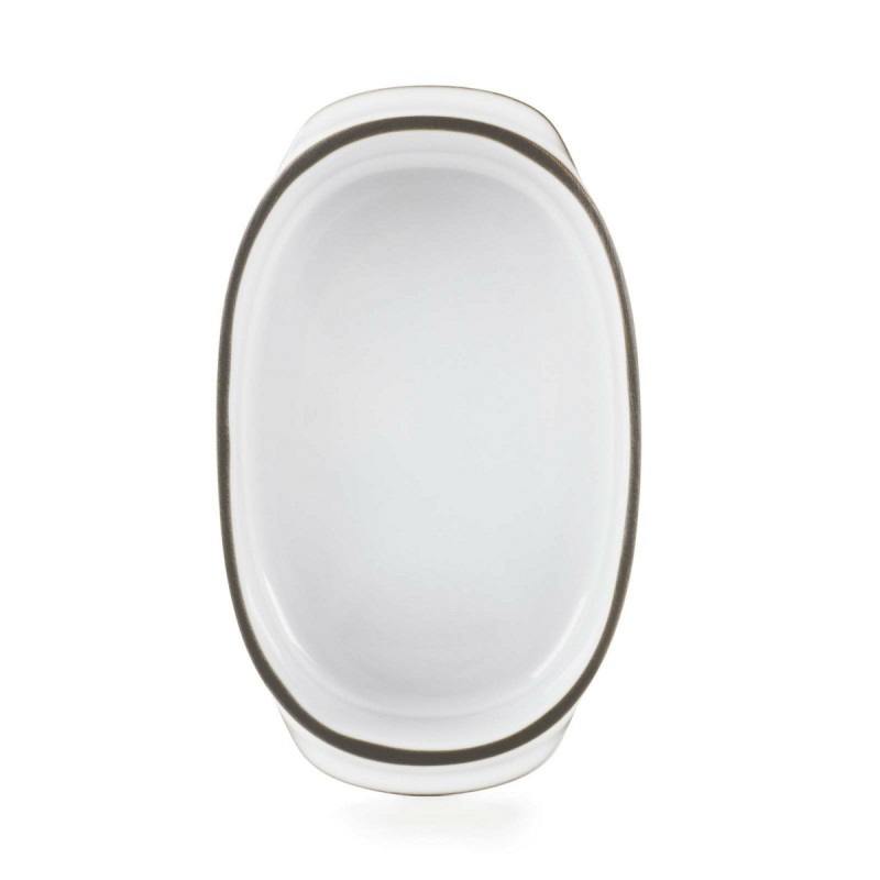 Plat ovale blanc porcelaine 16 cm Caractere Revol