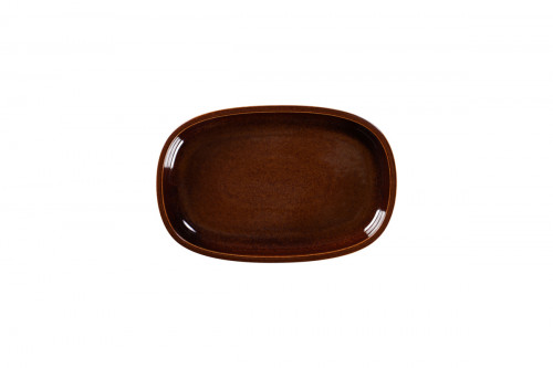 Plat ovale cuivre porcelaine 23 cm Rakstone Ease Rak