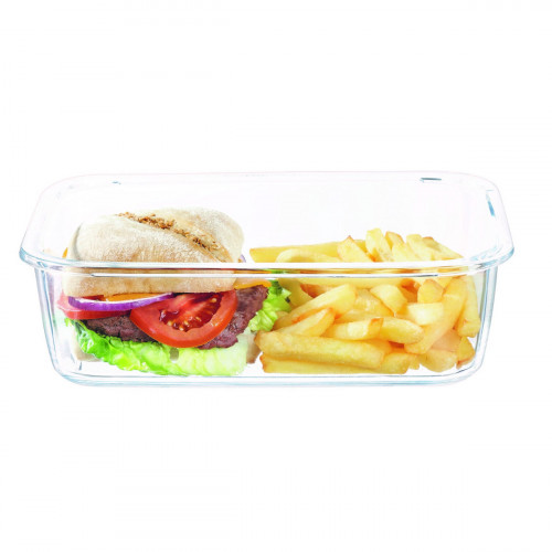 Couvercle pour boite 122cl rectangulaire transparent polypropylène (pp) 21,2 cm Food Box Arcoroc