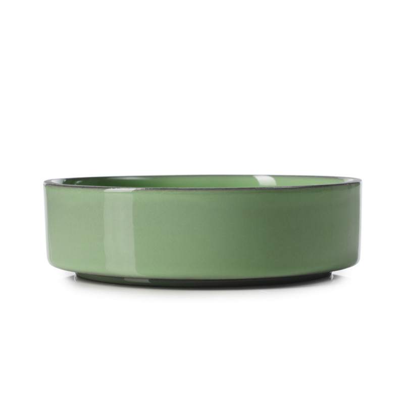 Coupelle rond vert porcelaine culinaire Ø 11 cm CaractÈre Revol