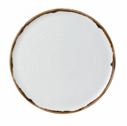 Assiette à pizza rond blanc porcelaine vitrifiée Ø 31,8 cm Harvest Dudson