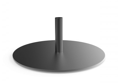 Pied base pour lampadaire rond noir graphite Ø 380 mm Paranocta
