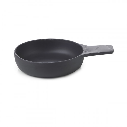 Cassolette rond noir porcelaine culinaire Ø 13 cm Revol