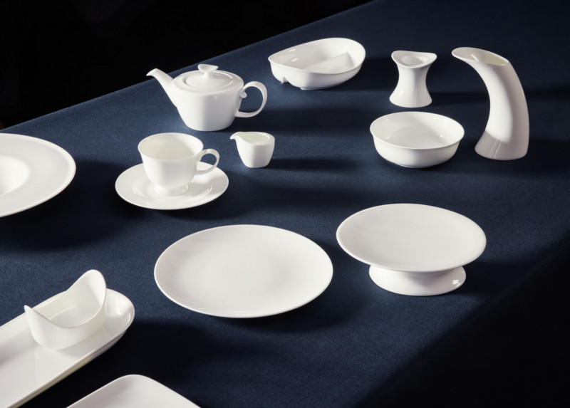 Assiette plate rectangulaire ivoire porcelaine 27,7x13,9 cm Bravura Rak