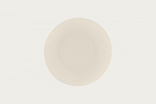 Assiette coupe plate rond blanc porcelaine bone china Ø 23 cm Bravura Rak
