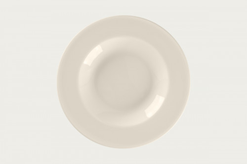 Assiette creuse rond blanc porcelaine bone china Ø 28 cm Bravura Rak