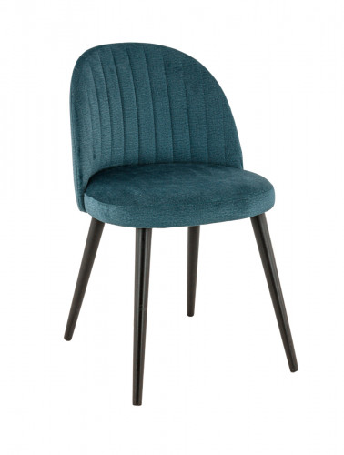 Chaise d'intérieur bleu pétrole 81x49x55 cm Emile Flexmob