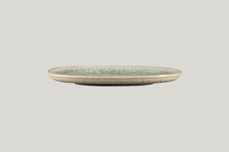 Plat coupe ovale céladon porcelaine 25 cm Krush Rak