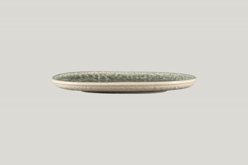 Plat coupe ovale Sage porcelaine 25 cm Krush Rak