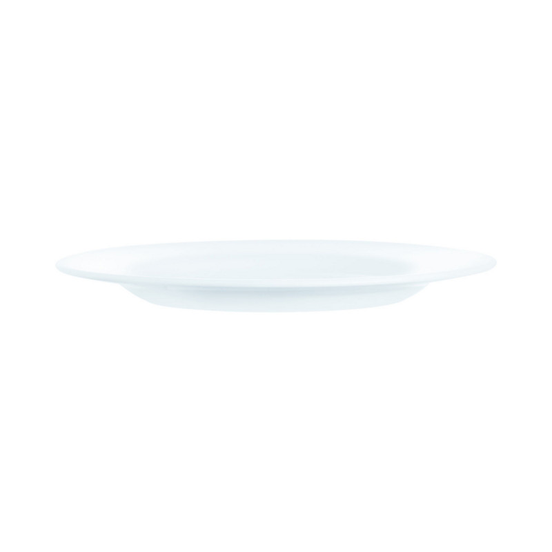 Assiette plate rond blanc verre Ø 20,5 cm Intensity White Arcoroc