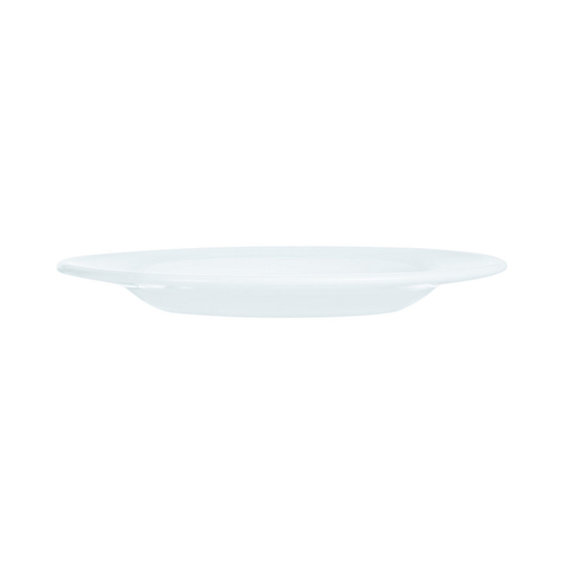 Assiette plate rond blanc verre Ø 27,5 cm Intensity White Arcoroc