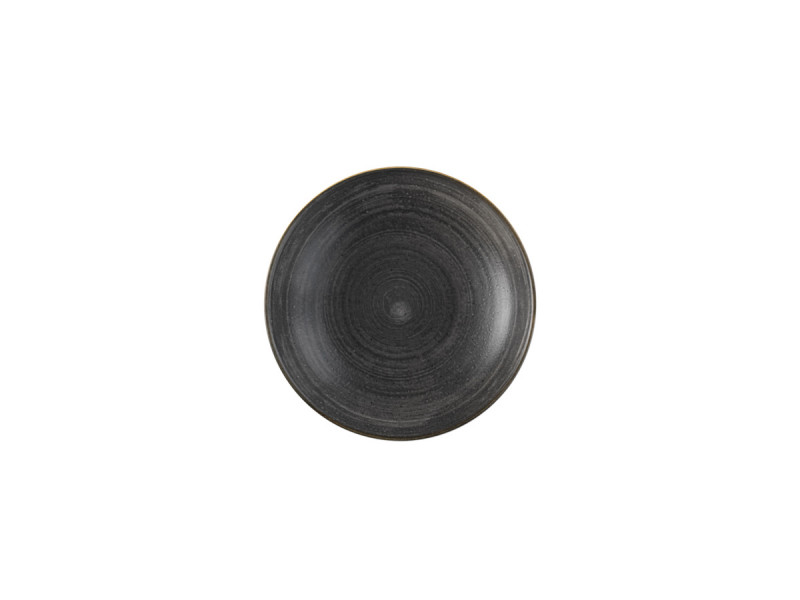 Assiette creuse rond Raw Black porcelaine Ø 18,2 cm Stonecast Raw Churchill