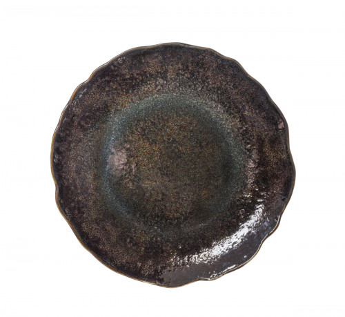 Assiette coupe creuse rond Dark porcelaine Ø 25 cm Pizzo Astera