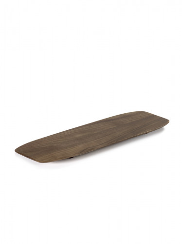 Plat rectangulaire rectangulaire brun noyer 35 cm Nido Serax