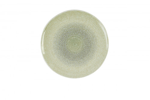 Assiette plate organique vert porcelaine vitrifiée Ø 16 cm Harvest Grain Dudson