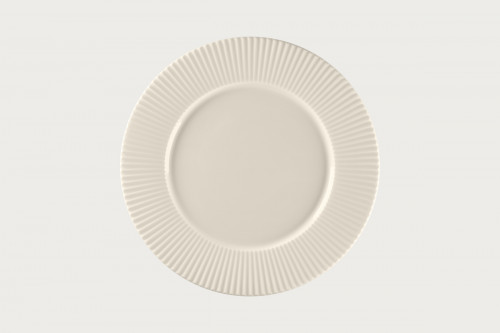 Assiette plate rond blanc porcelaine bone china Ø 31,5 cm Spectra Rak