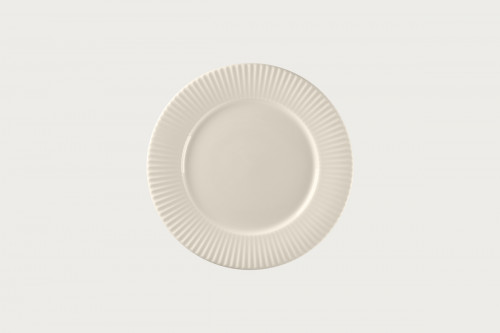 Assiette plate rond blanc porcelaine bone china Ø 25,1 cm Spectra Rak