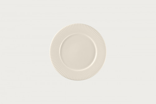 Assiette plate rond blanc porcelaine bone china Ø 21,9 cm Spectra Rak