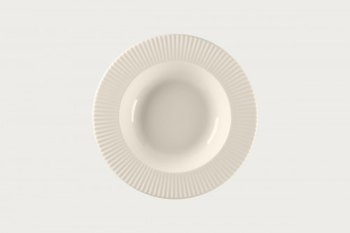 Assiette creuse rond blanc porcelaine bone china Ø 28 cm Spectra Rak