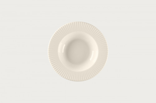 Assiette creuse rond blanc porcelaine bone china Ø 22,8 cm Spectra Rak