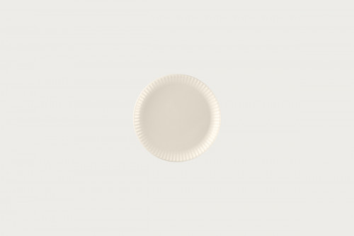 Assiette coupe plate rond blanc porcelaine bone china Ø 14,8 cm Spectra Rak