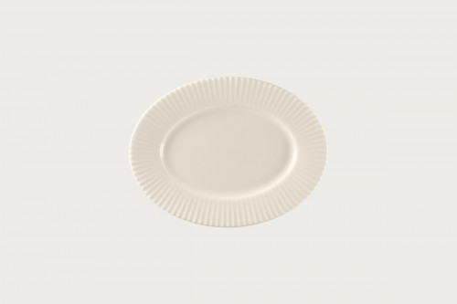 Plat ovale blanc porcelaine bone china 25,5 cm Spectra Rak