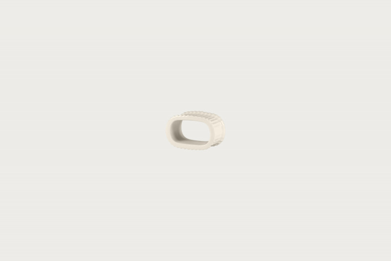 Anneau à serviette ovale blanc porcelaine 6,5 cm Spectra Rak
