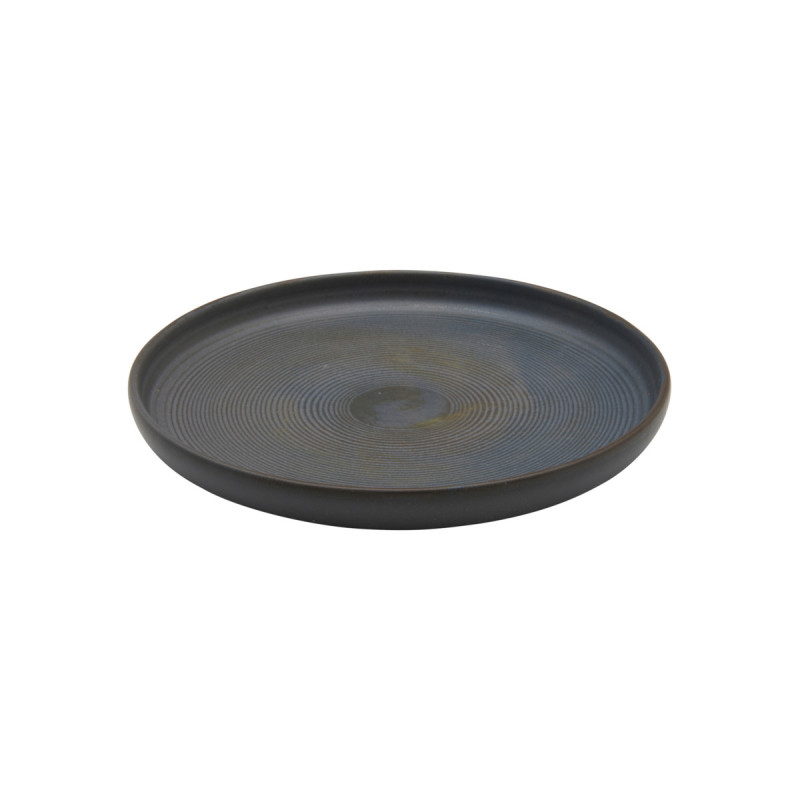 Assiette plate rond gris grès Ø 17 cm Tornado Accolade